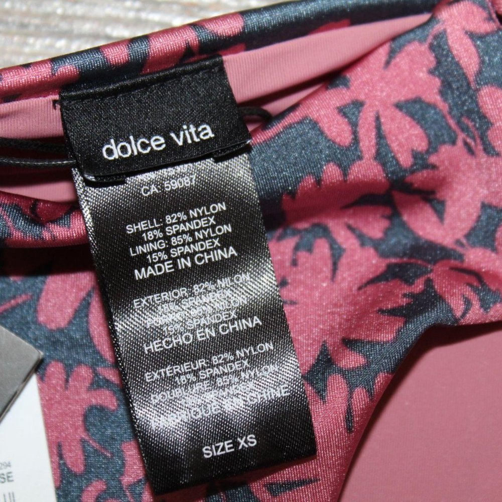 NWT $75 Dolce Vita Macrame Side Hipster Bikini Swim Bottoms XS X-Small - Picture 9 of 10